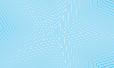Concentric Star Pattern in Shades of Blue