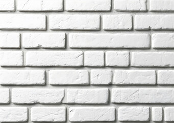 Obraz premium Close-up of a white brick minimalist background. The mortar lines are crisp, and the brick surfaces show delicate grain and texture.