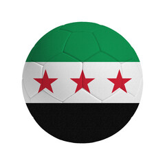 Soccer ball with flag of Syria