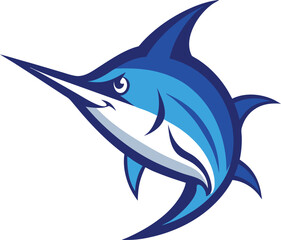 Obraz premium vector illustration of a shark