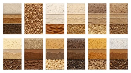 Vector Set of Different Soil Types Sandy Clay