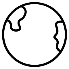 World Globe Earth  Line