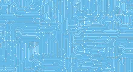 Vector circuit board illustration. High tech circuit board texture. Vector electronic motherboard illustration. EPS 10.