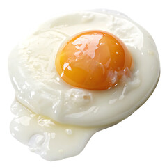 A poached egg isolated on a transparent background
