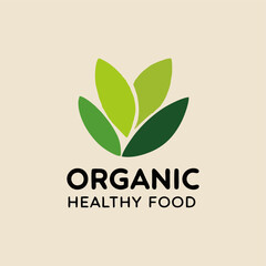 An elegant logo for an organic food brand showcasing a colorful blend of produce with a leafy motif, representing a commitment to healthy living and environmental awareness.
