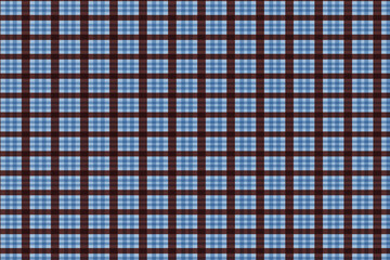 simple abstract dark and light color plaid check line pattern checkered fabric texture brown and blue plaid pattern