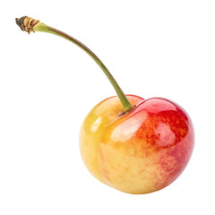 A rainier cherry isolated on a transparent background
