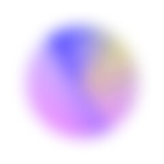 Colorful gradient png aura shape element, transparent background