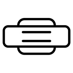Politics Sign Symbol  Line