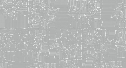 white lines and dots isolated on gray background.