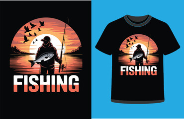 Minimalist Fishing Line Vector Art.