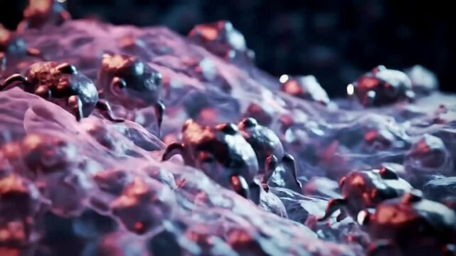 Nanobots Walk Cellular Structure Microscopic Medical Tech