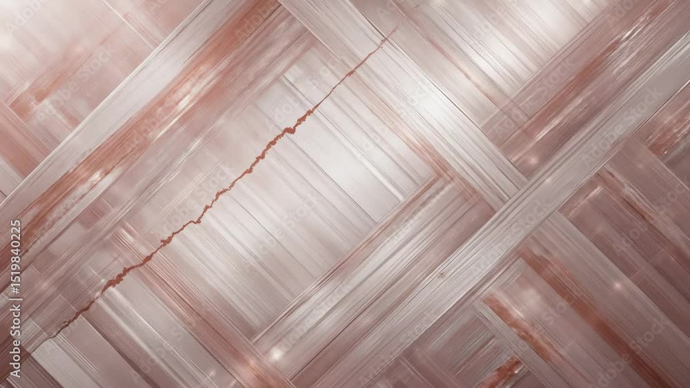 Poster abstract video of geometric pattern with a crack and shimmering light effects