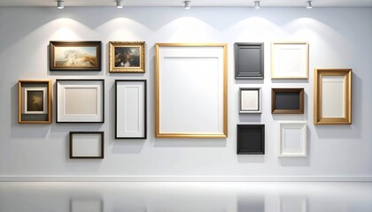 Elegant Art Gallery Wall Featuring