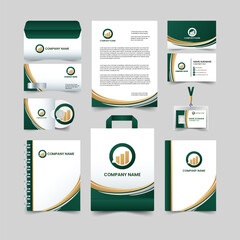Professional  Modern Corporate   Business Stationery Design Template Set, 