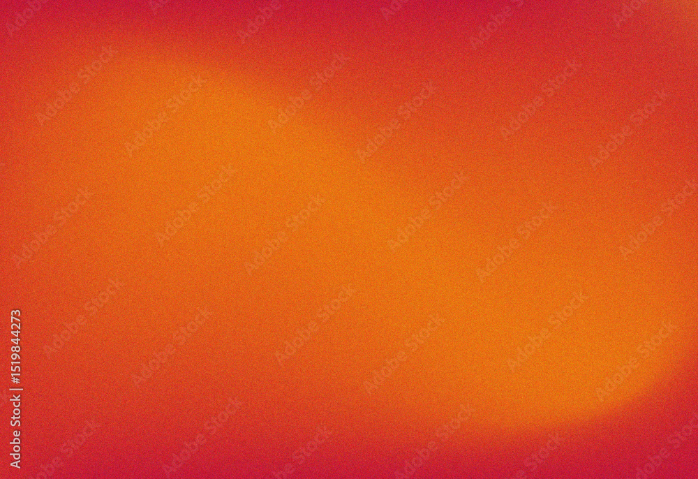 Poster abstract blurred gradient in warm red and orange shades with grainy noise texture. ideal for use in 