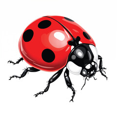 Fototapeta premium ladybug cartoon vector illustration isolated