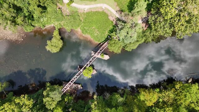 Aerial Drone Odyssey Over Ocoee River, Lake, and Dam, Tennessee