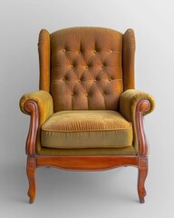 Vintage chair with elegant upholstery design