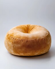 Cozy and soft round cushion for relaxation.