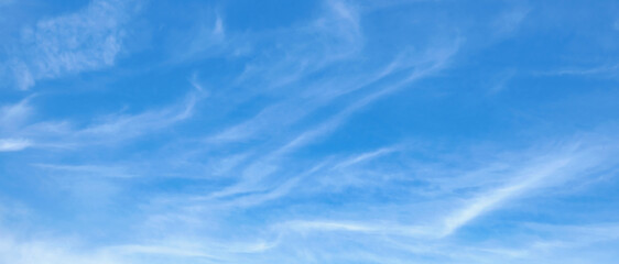 sky is blue and clear with clouds