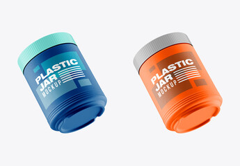 Plastic Jar Mockup