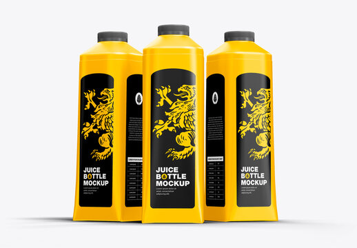 Juice Bottle Mockup