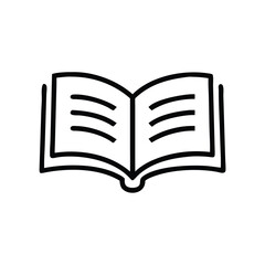 book icon vector, Book logo in line style different style vector illustration