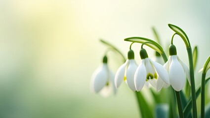 Obraz premium spring snowdrop flower