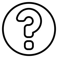 User interface question mark icon