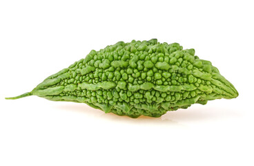 bitter melon, bitter squash fruit isolated on white background