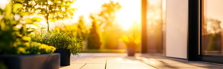 Vibrant red peony pinned on denim jacket with soft morning light through bamboo leaves, warm golden bokeh effect for Chinese Youth Day