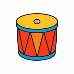 olorful cartoon drum