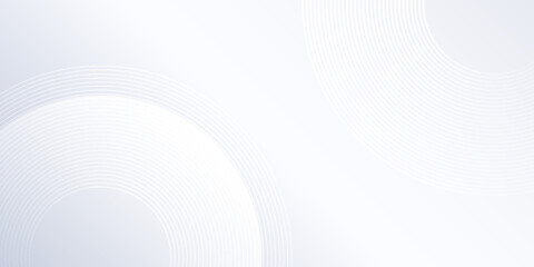 Simple lines grey background with dynamic circle modern abstract