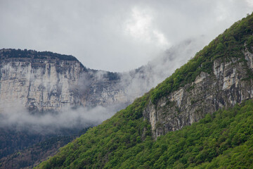 Rock formations of various sizes and colors in Europe during summer. A scenic natural landscape, perfect for travel themes, desktop wallpaper, and adventure inspiration.