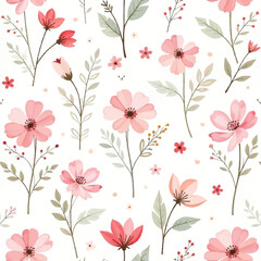 watercolor seamless floral pattern