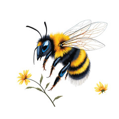 bumble bee vector illustration isolated