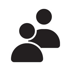 group icon, team, organization, community, population, audience, member. Vector illustration