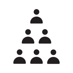 group icon, team, organization, community, population, audience, member. Vector illustration