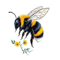 bumble bee vector illustration isolated
