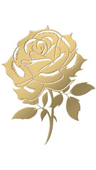 golden flower on a transparent background	