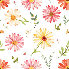 watercolor seamless floral pattern