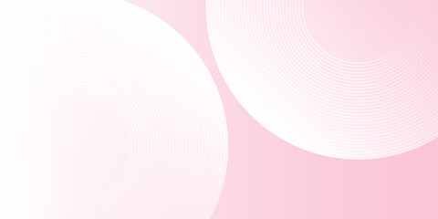 Abstract banner background pastel colorful pink and yellow gradations. Circle effect simple
