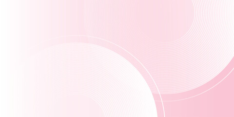 Abstract banner background pastel colorful pink and yellow gradations. Circle effect simple modern design
