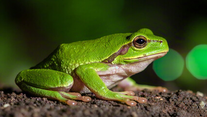 Obraz premium Focus shot of frog