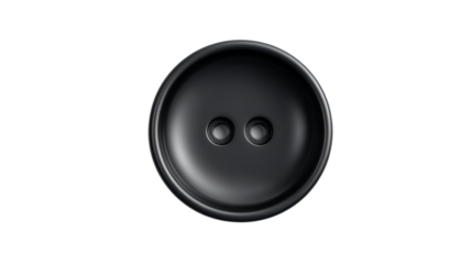 a button with two holes on it