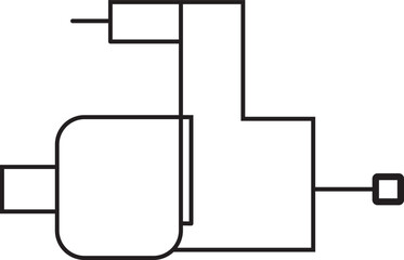 vector illustration of self generator