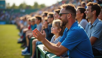 Exciting sports event local stadium crowd engagement outdoor environment spectator viewpoint family fun experience