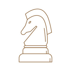 Chess Knight pieces icon , white Knight pieces