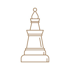 Chess bishop pieces icon , white bishop pieces
